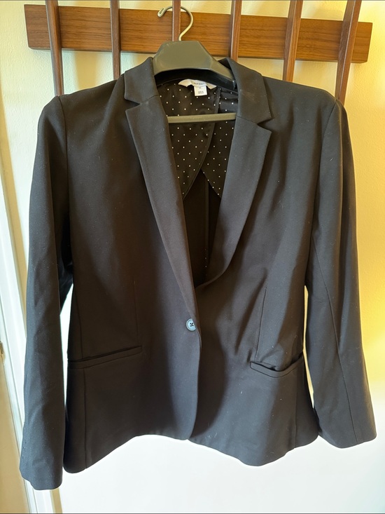 Old Navy Jackets & Blazers - Old Navy Women's Black Single-Button Notch Lapel Stretch Blazer